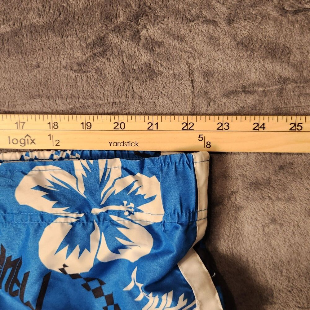 Maui & Sons Surf Hawaii Men's Board Shorts Swim Trunks Blue Pattern XL - Picture 6 of 9